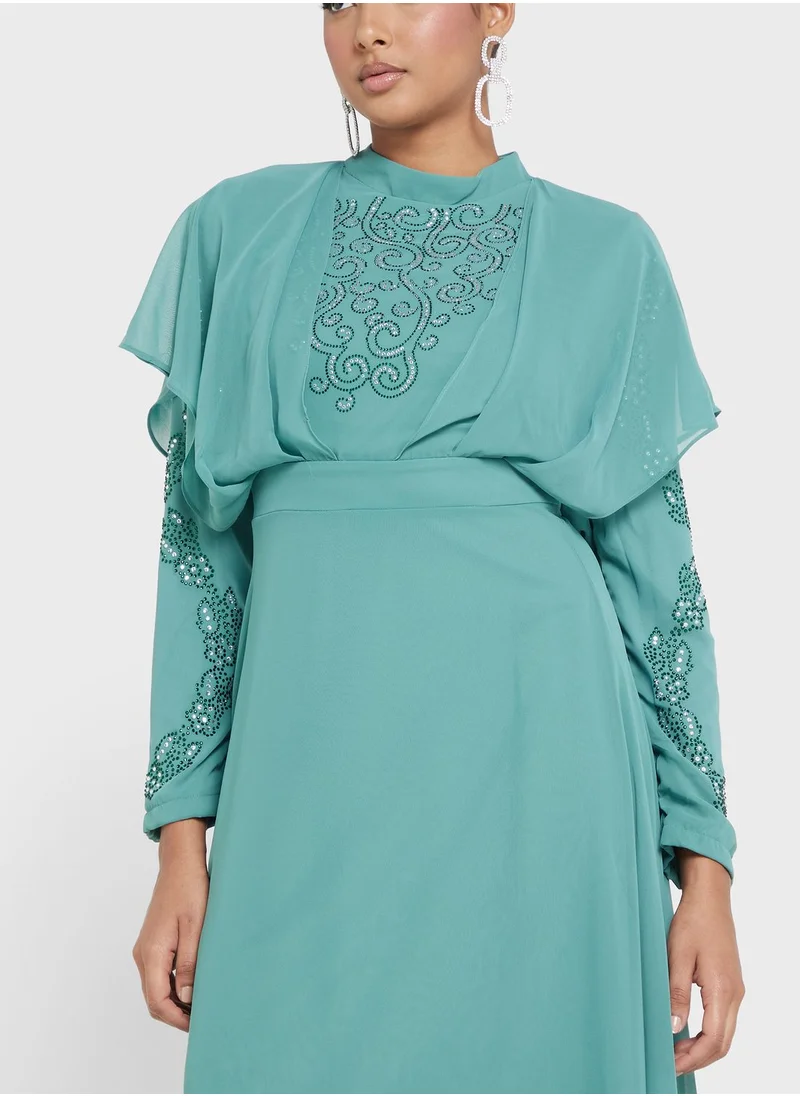 Khizana Embellished A-Line Dress