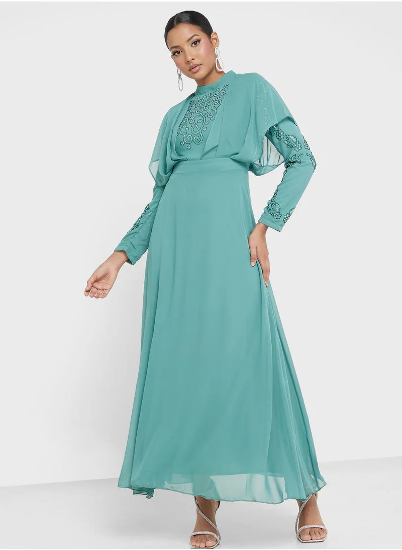 Khizana Embellished A-Line Dress