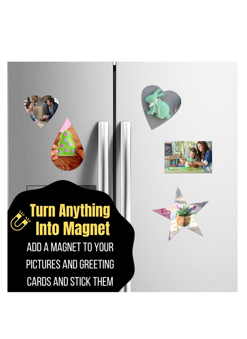 KASTWAVE Adhesive Magnetic Sheets, 8.91" x 6.3", Magnetic Sheets with Adhesive Backing, Magnetic Sheets,  Picture Magnets, Flexible Magnetic Sheet, Cuttable Magnetic Sheets.10 Pack  - Image 5