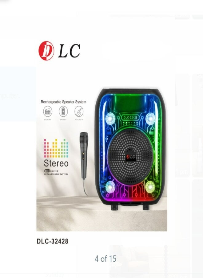 دي إل سي  دي ال سي مكبر صوت بلوتوث مع ميكروفون DLC-32428