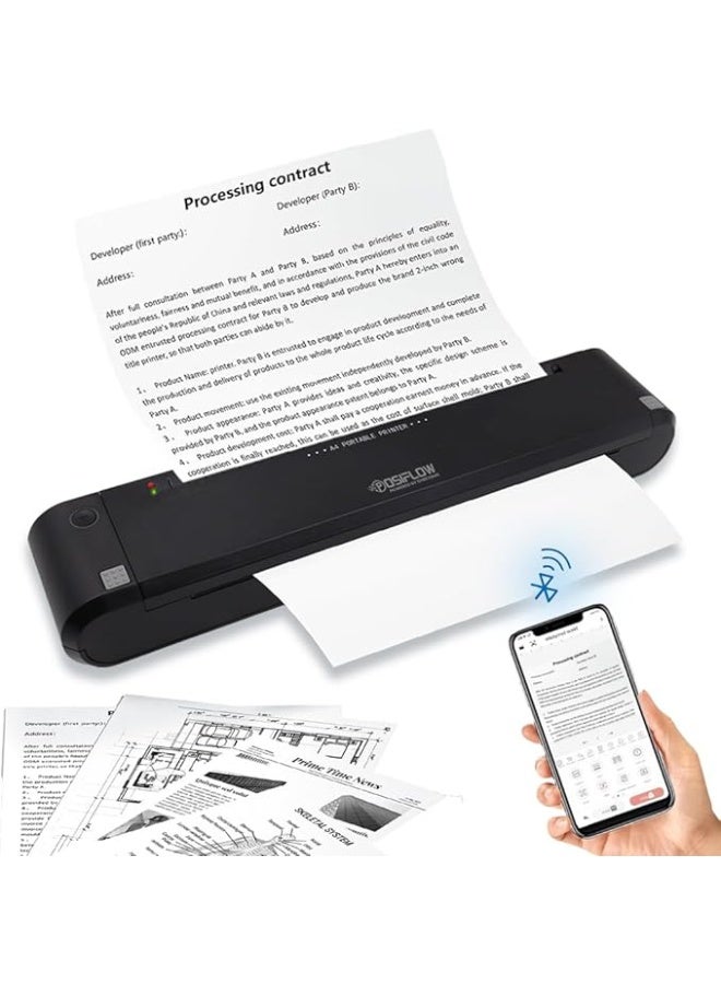 SHREYANS طابعة شريانس الاحترافية الصغيرة بحجم A4 لطباعة متينة وطويلة الأمد | متوافقة مع الهواتف المحمولة وأنظمة التشغيل ويندوز | طباعة فورية للمستندات المهمة للمنزل والمكتب والأنشطة الخارجية - Image 1