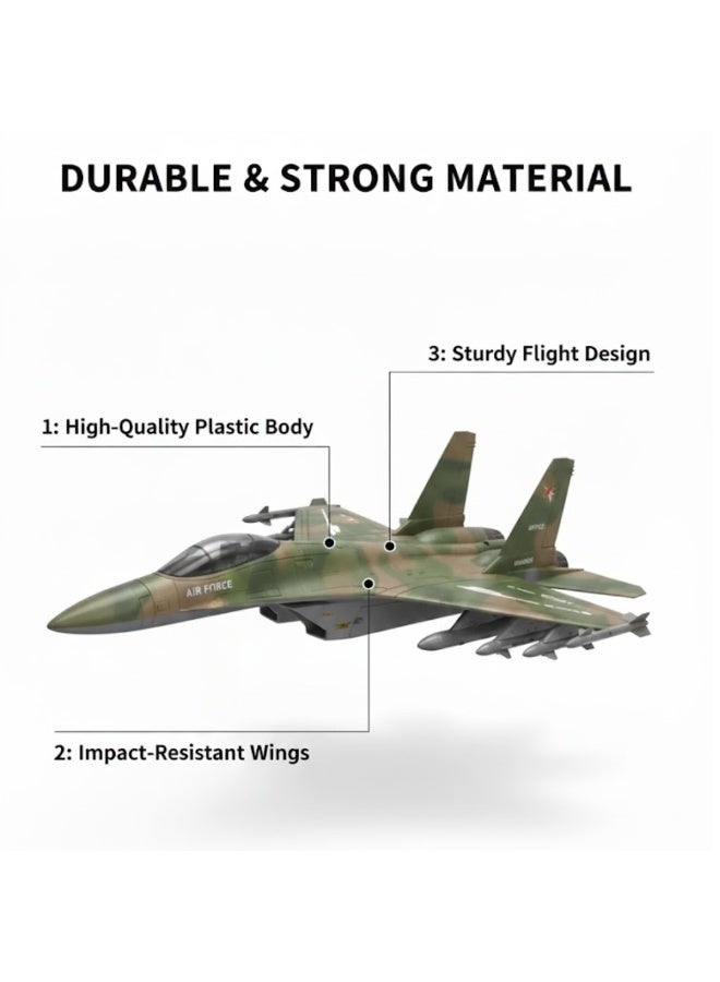 Talala Remote Control Fighter Jet Toy for Kids – High-Speed RC Military Aircraft with Easy Remote Control, Durable Plastic Body, Stable Smooth Flying Performance, Safe Kid-Friendly Design, Perfect Indoor & Outdoor Flying Toy Gift for Boys and Girls - Image 3