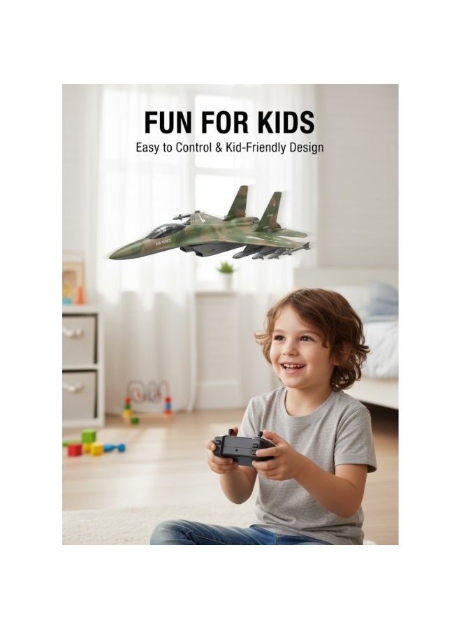 Talala Remote Control Fighter Jet Toy for Kids – High-Speed RC Military Aircraft with Easy Remote Control, Durable Plastic Body, Stable Smooth Flying Performance, Safe Kid-Friendly Design, Perfect Indoor & Outdoor Flying Toy Gift for Boys and Girls - Image 4