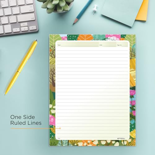ARTYSCALE A4 Designer Multicolour Project Paper Sheet (One Side Ruled) for School, Colleges Assignments, Creative Art & Craft Practical Work, 4 Styles (80 Sheets) - Image 4