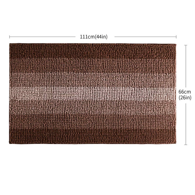 COSY HOMEER COSY HOMEER Bath Rugs Made of 100% Polyester Extra Soft and Non Slip Bathroom Mats Specialized in Machine Washable and Water Absorbent Shower Mat (44x26 Inch  Teal) - Image 2