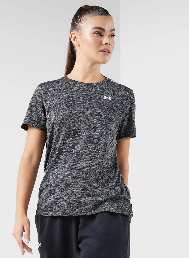 اندر ارمر تي شيرت تك تويست قصير الأكمام