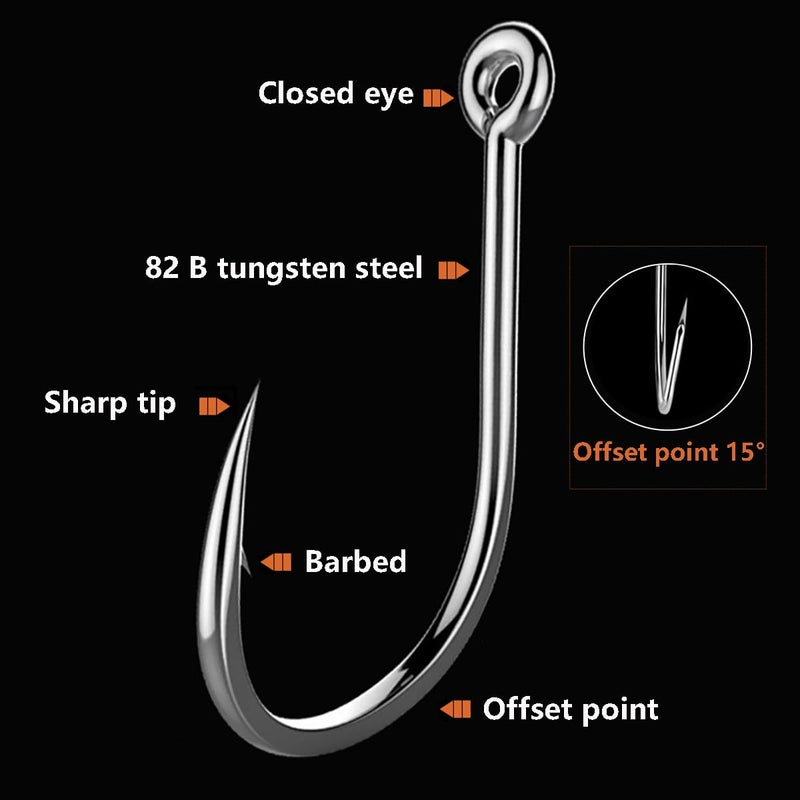 AMHDV 300Pcs/ 500Pcs/ 1000Pcs Small Fishing Hooks, 10 Different Sizes Tiny Fish Hook Set for Freshwater (300pcs (2# to 20#)) - Image 5