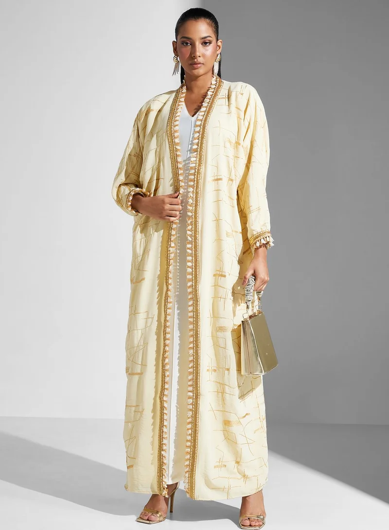 MAISON ARABELLE Lace Detailed Abaya