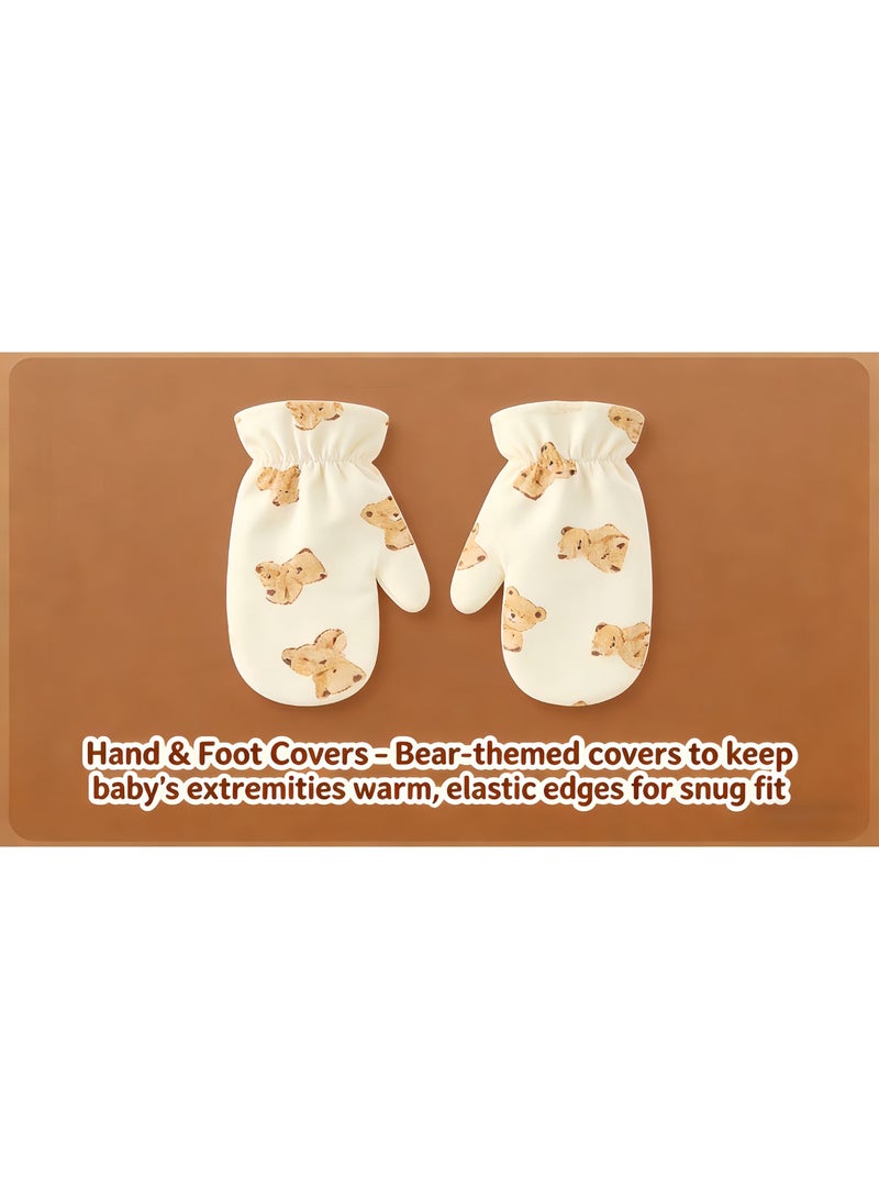 19PCS مجموعة هدية الطفل حديث الولادة ، مجموعة هدية Layette حديث الولادة للأولاد والبنات ، ملحقات الملابس الأساسية للأطفال مع بطانية الطفل ، للربيع الصيف الخريف الشتاء أربعة مواسم - Image 4