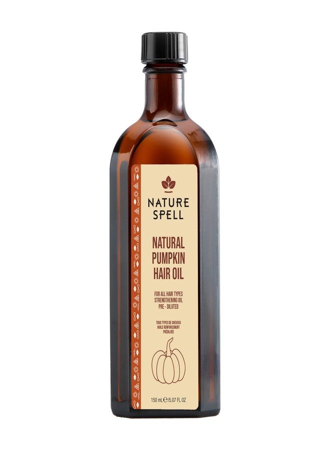 Nature Spell Pumpkin Seed Oil for Hair Growth, Suitable for All Hair Types, 5.07 Fl Oz - Image 1