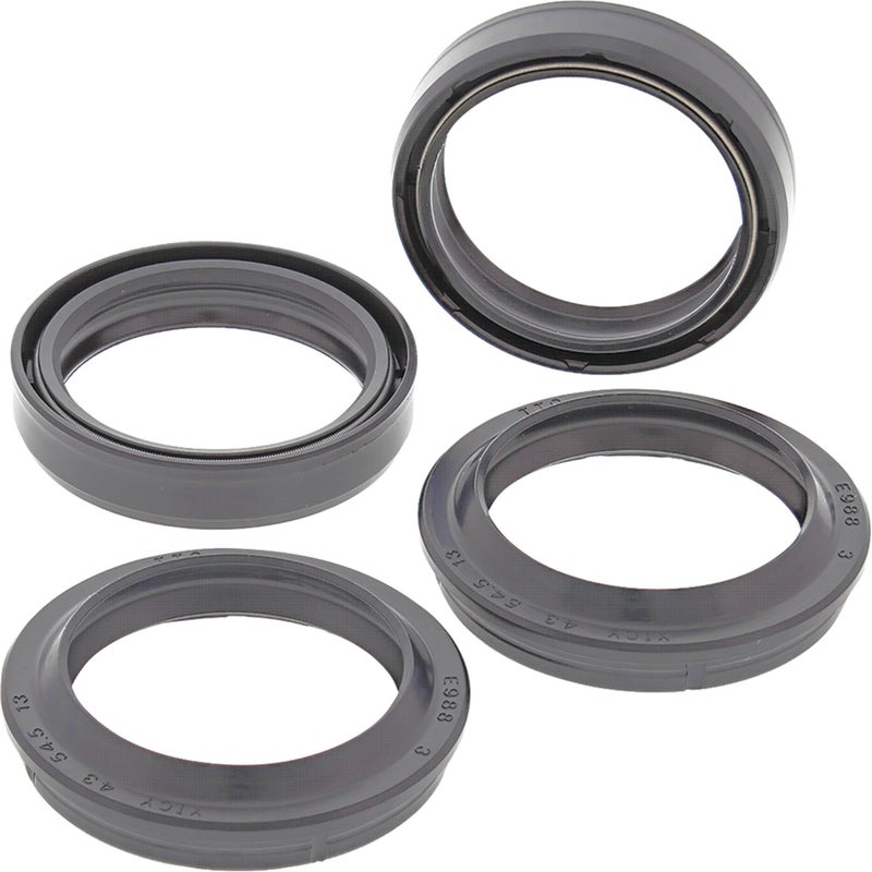 All Balls Racing 56-133 Fork & Dust Seal Kit Compatible with/Replacement for Aprilia, Buell,Caviga, Honda, Kawasaki,Suzuki - Image 1