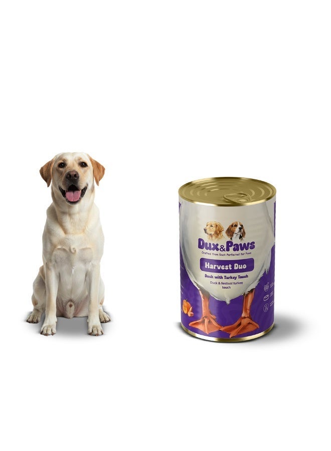 Dux&Paws Harvest Duo Premium Duck Paté for Dogs - 400g Net Weight | Hypoallergenic Single Protein Formula & Balanced Wet Food. pets food ,dogs food - Image 2