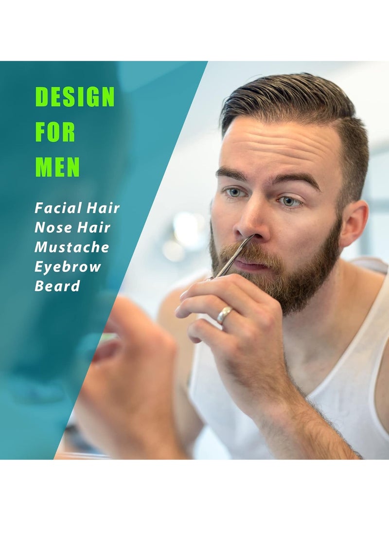 Generic - Facial Hair Small Grooming Scissors For Men Women - Eyebrow, Nose Hair, Mustache, Beard, Eyelashes, Ear Trimming Kit - Curved and Rounded Safety Tip Clippers For Hair Cutting - 2PCS Silver - Image 1
