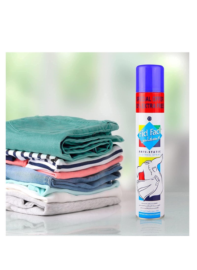 Fid Fad Fid Fad Anti Static Clothes Spray Blue 400ml Pack of 2  - Image 2