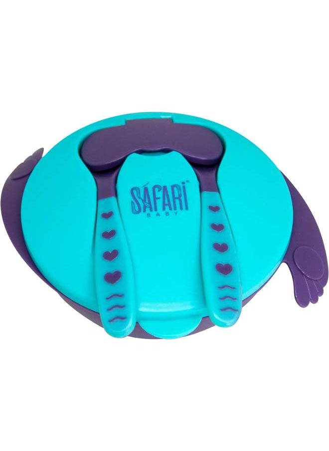 Safari Detachable Bowl With Spoon And Fork  - Image 1
