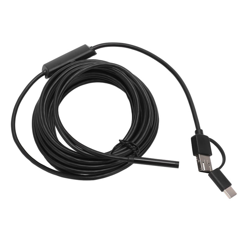 منظار داخلي 5.5 مم كاميرا منظار USB 3 في 1 مقاومة للماء IP67 للفحص والصيانة 5 متر / 16.4 قدماً - Image 1