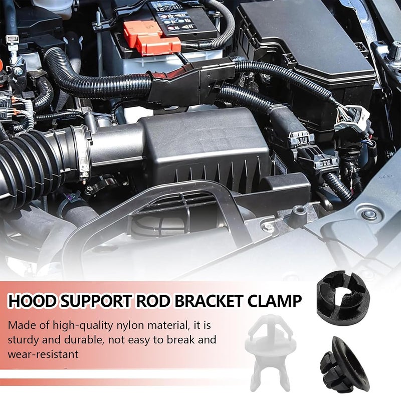 Icyhaws 3PCS Car Hood Support Prop Rod Clips, Hood Rod Grommet Clips #91503-SS0-003 91604-SD2-013 Compatible with Honda Accord Odyssey Demand fit global economical quality - Image 3