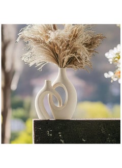 SIHIYA LIFE Arch Flower Vase Set - Large | Off White Vases | Modern Minimalist Flower Vase for Elegant Home Décor, Living Room Centerpiece, for Flower Arrangements| Gifting  - Image 4