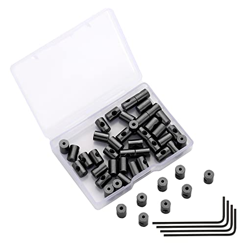 SUBANG 40 Pieces Pin Keepers Pins Locks Pins Backs Locking Clasp Locking Pin Keeper Backs with 4 Wrench All in Storage Case,9mm x 6mm - Image 1