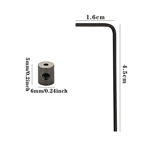 SUBANG 40 Pieces Pin Keepers Pins Locks Pins Backs Locking Clasp Locking Pin Keeper Backs with 4 Wrench All in Storage Case,9mm x 6mm - Image 2