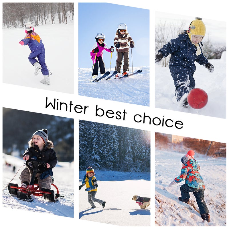 Kids Balaclava Hood Ski Face Mask Neck Warmer Winter Fleece Hat for Boys and   Girls - Image 3