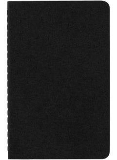 Moleskine 9 x 14 cm Cahier Journal Set 3 Notebooks with Ruled Pages Cardboard Cover and Visible Cotton Stiching - Black  - Image 1