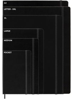Moleskine 9 x 14 cm Cahier Journal Set 3 Notebooks with Ruled Pages Cardboard Cover and Visible Cotton Stiching - Black  - Image 3