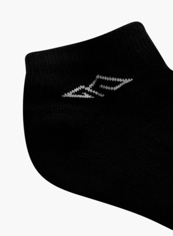 Oaklan by Shoexpress  Logo Print Ankle Length Cushioned Sports Socks - Set of 5 for Men | Best Price UAE