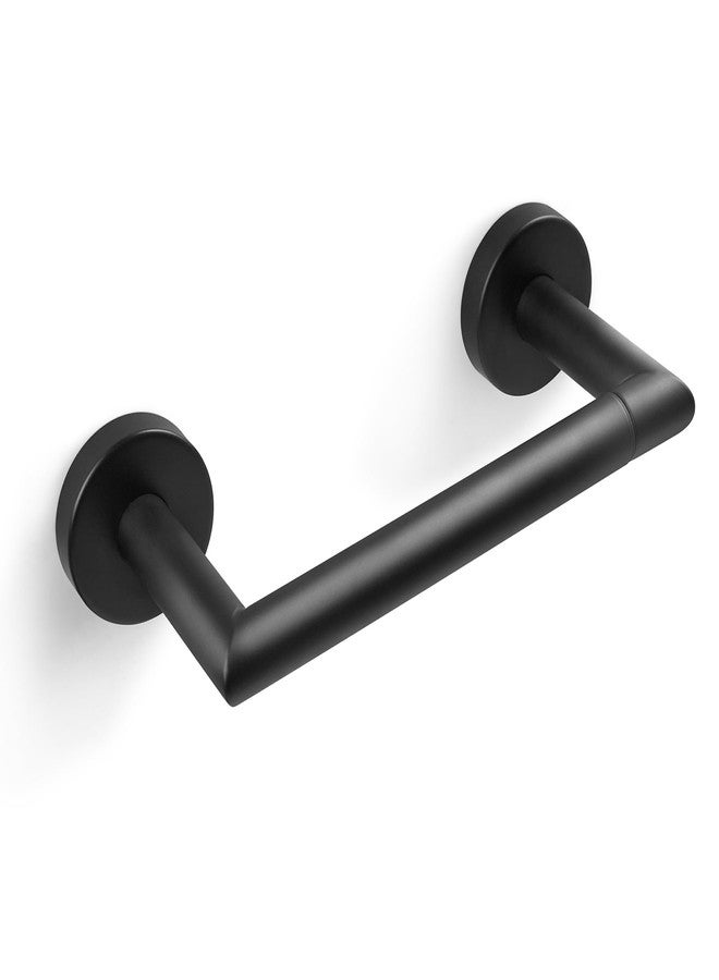 JunSun Matte Black Toilet Paper Holder Wall Mount Pivoting Toilet Paper Roll Holder Black Toilet Paper Holder Stainless Steel Modern TP Holder Black Matte Bathroom Tissue Holder Large Mega Roll Holder - Image 1