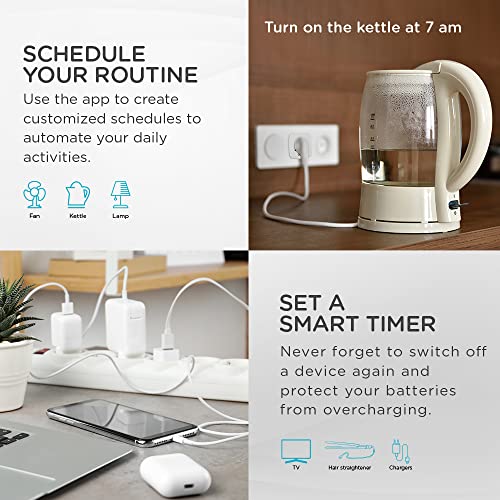 Qubo 10A Wi-Fi + Bluetooth Smart Plug | Energy Monitoring | Ideal for Small Devices Like TVs, Air Purifiers, Mobile & Laptop Chargers | Voice Control with Alexa & Google Assistant | From Hero Group - Image 3