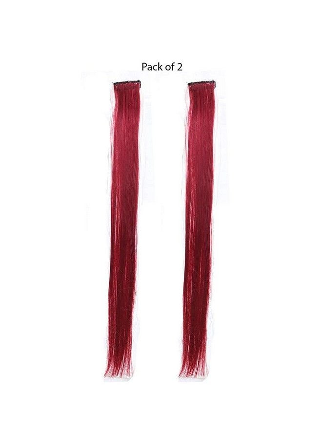 2Pc Hair Streak Colored Extension Highlighter For Women And Girls (Maroon) - pzsku/Z76F829EA56BEC4138C75Z/45/_/1660655271/cbac11ec-f464-41ce-995f-90477d5494f1