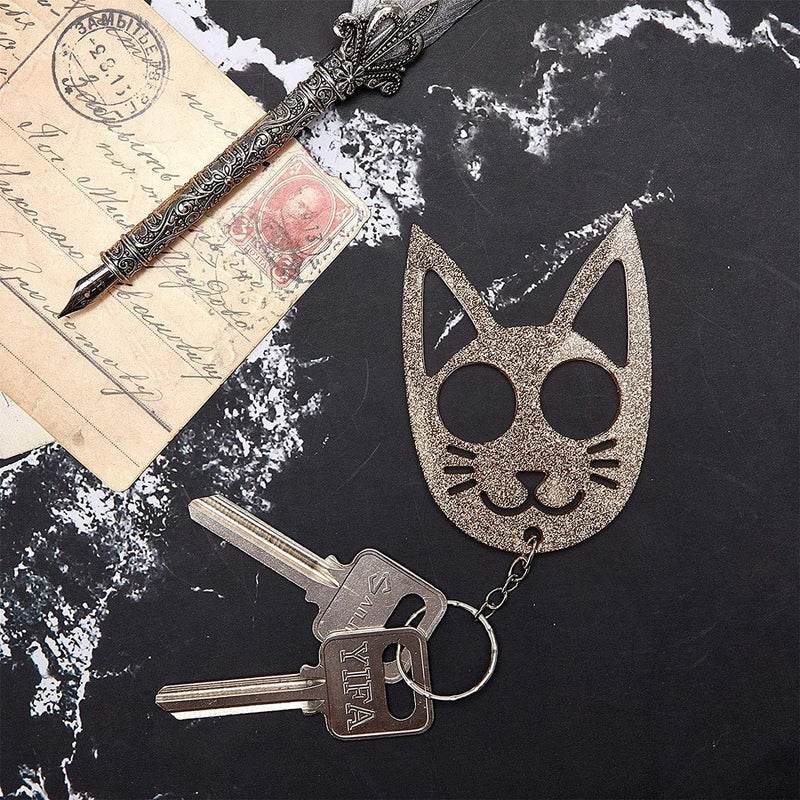2 Pcs Cat Keychain Silicone Mold with Keyrings, Keychain Epoxy Resin Casting Mold with 30 Pcs Key Rings for Diy Jewelry Making Keychain Pendant Pet Tag - Image 5