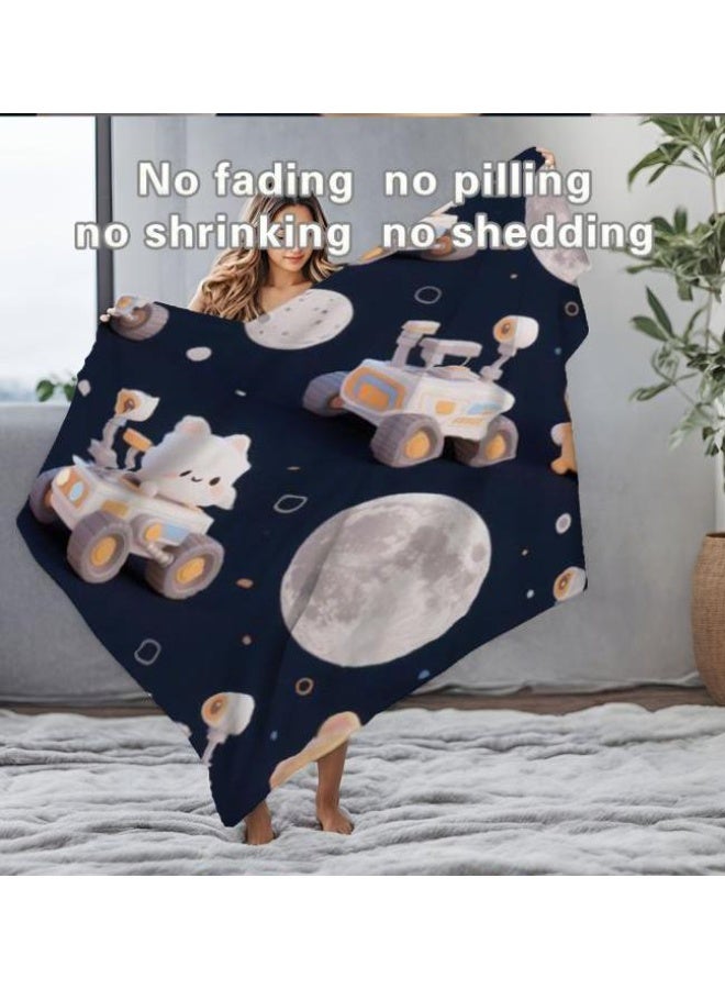 عام بطانية رقيقة من الفانيلا الكرتونية للأطفال والرضع (دافئة ومريحة، ومناسبة للنوم والألعاب) 70 سم * 100 سم - Image 4