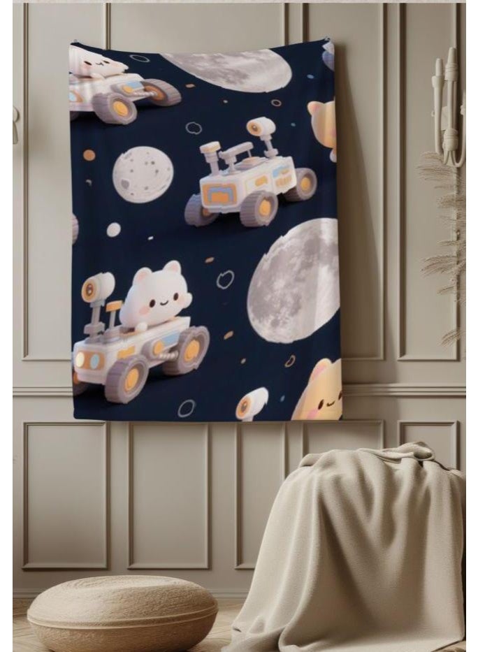 عام بطانية رقيقة من الفانيلا الكرتونية للأطفال والرضع (دافئة ومريحة، ومناسبة للنوم والألعاب) 70 سم * 100 سم - Image 3