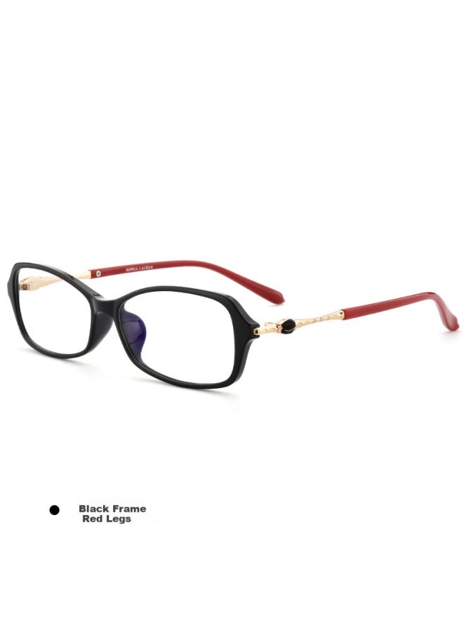 Buzz Anti-blue Light Reading Gl For Women, Ultra-light High-definition Presbyopic Gl For Elderly, Bj6776 Black Frame With Red Temples, 150 Degrees - Image 3