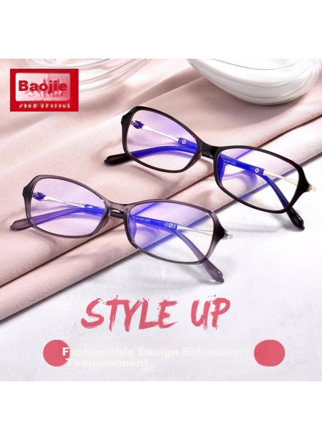 Buzz Anti-blue Light Reading Gl For Women, Ultra-light High-definition Presbyopic Gl For Elderly, Bj6776 Black Frame With Red Temples, 150 Degrees - Image 2