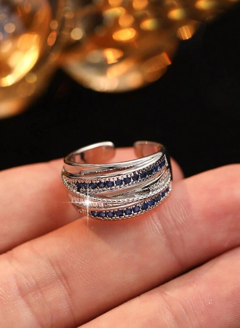 إيكوال خاتم نسائي من الاستانلس ستيل انيق وعصري بمقاس موحد - Image 1