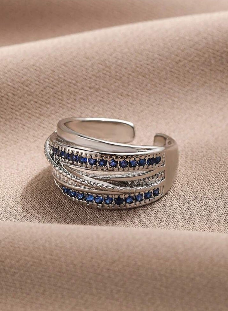 إيكوال خاتم نسائي من الاستانلس ستيل انيق وعصري بمقاس موحد - Image 3