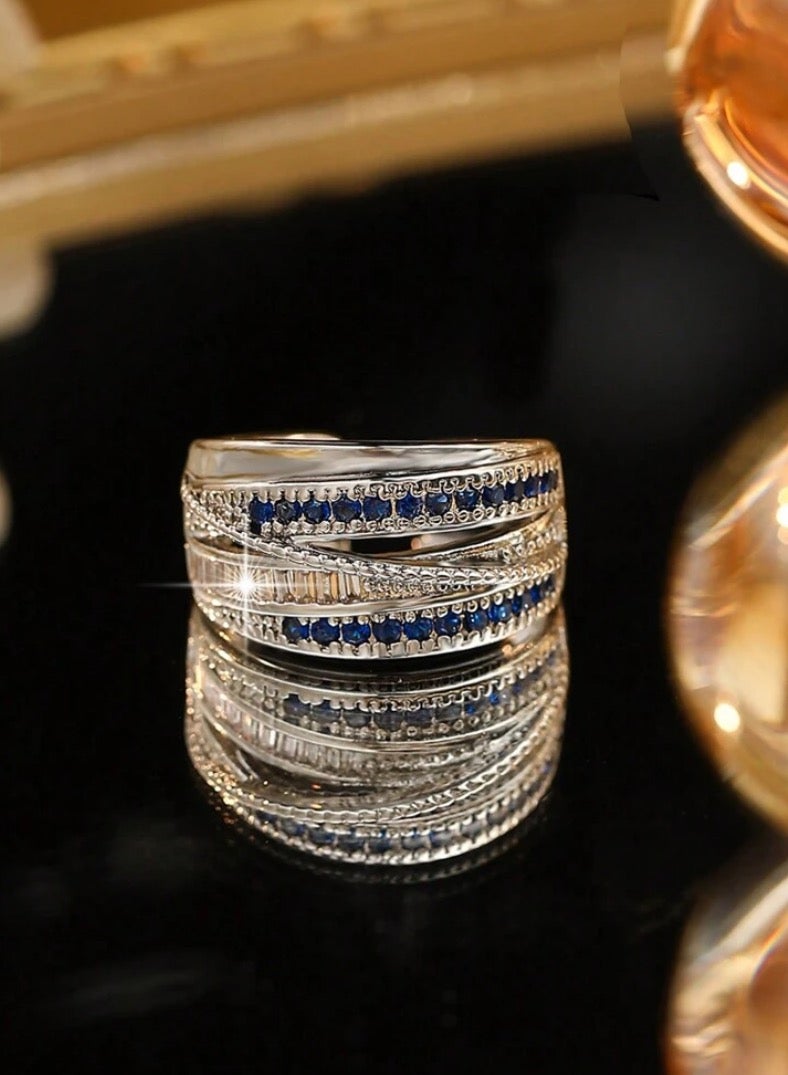 إيكوال خاتم نسائي من الاستانلس ستيل انيق وعصري بمقاس موحد - Image 5