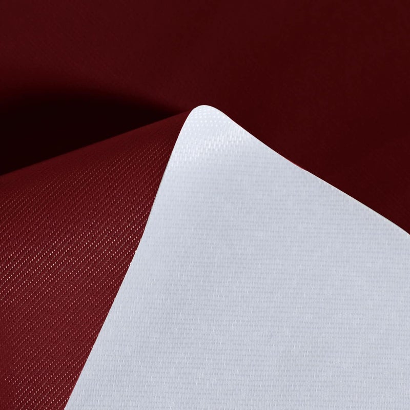 sancua 100% Waterproof Round PVC Tablecloth - 60 Inch - Oil Proof Spill Proof Vinyl Table Cloth, Wipe Clean Table Cover for Dining Tables, Buffet Parties and Camping, Burgundy - Image 4