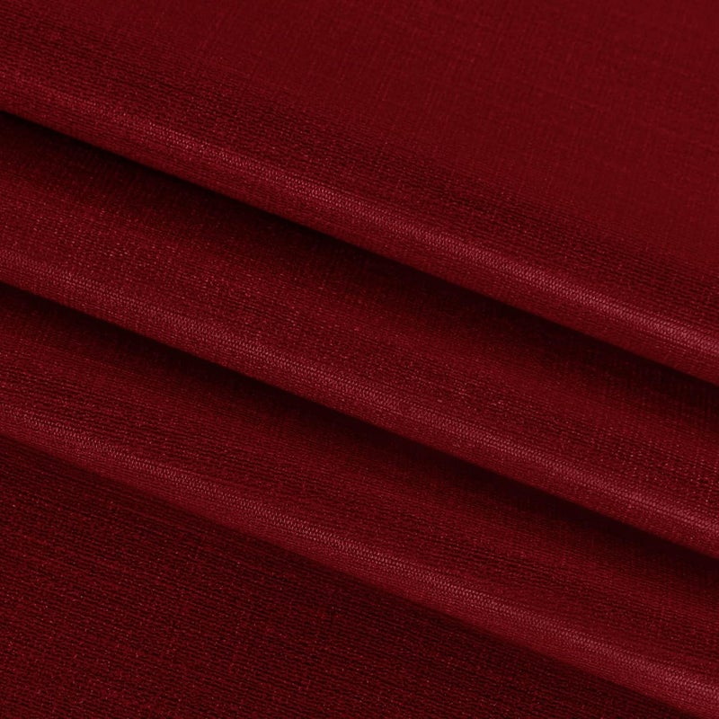 sancua 100% Waterproof Round PVC Tablecloth - 60 Inch - Oil Proof Spill Proof Vinyl Table Cloth, Wipe Clean Table Cover for Dining Tables, Buffet Parties and Camping, Burgundy - Image 5