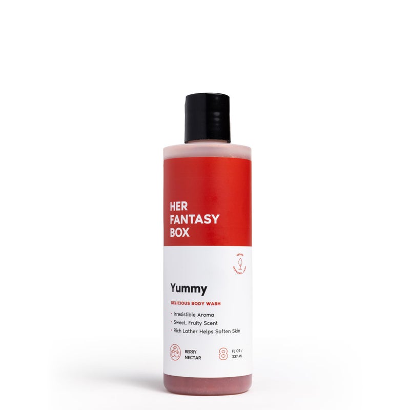 Her Fantasy Box Yummy | Body Wash - Indulgent, Luxurious Body Wash for Deep Cleansing, Moisturizing, and Nourishing Skin - Refreshing Scent for All Skin Types - 8 oz - Image 1
