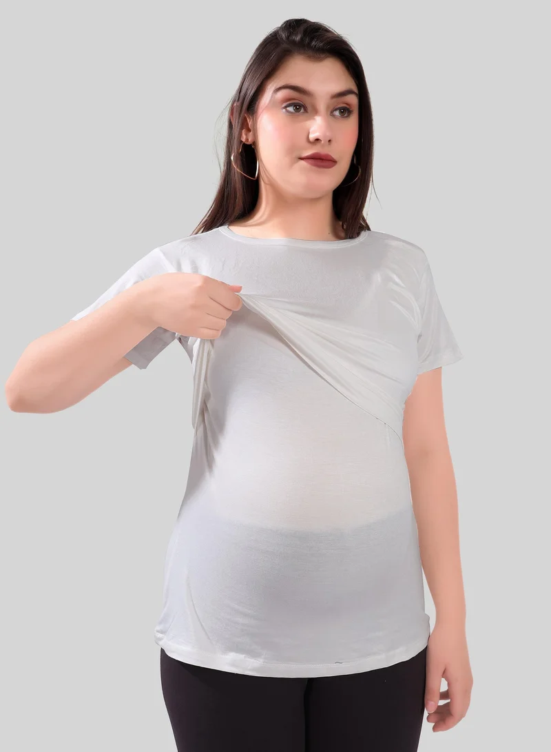 TUMMY  TUMMY Maternity & Nursing Double Layered Pull-On Top Pack of 2pc for Women | Best Price UAE