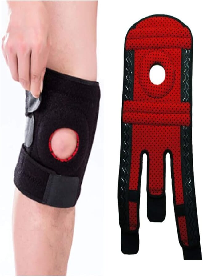 Knee Brace for Meniscus Tear Supports and Relieves PCL, ACL, LCL, MCL, Arthritis, Tendonitis Pain Open Patella Dual Stabilizers Neoprene Brace Non-Slip Straps，knee brace for meniscus support