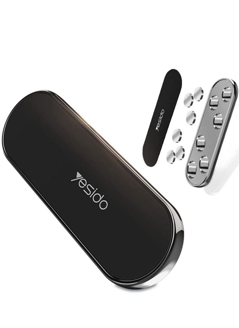 YESIDO C83 Mobile Phone Magnetic Car Holder With Two (2) Units Metal Sheets Compatible with iPhone 12 mini/12/12 pro, Samsung Galaxy S21/20 or Note Ultra, Huawei and more - Image 1