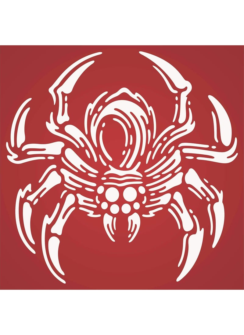 Usnyabni Tarantula Stencil, 6.5 x 6.5 inch (L) - Large Hairy Spider Insect Bug Stencils for Painting Template  - Image 5