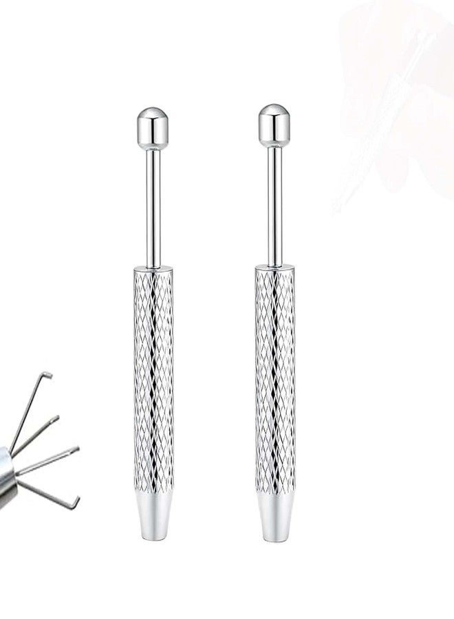 JUNXINSHUN Piercing Taper Ball Grabber Tool for- 14G 16G 18G 20G Piercing Taper Flat Back Earring Applicator Tool Threadless Insertion Pin Body Jewelry Stretching Kit for Ear/Nose/Navel/Nipple/Lip/Eyebrow/Tongue (Grabber Tool) - Image 1
