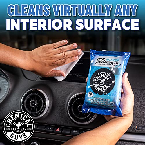 Chemical Guys PMWSPI22050 Total Interior Cleaner & Protectant Wipes Mega 50 Pack, Safe for Cars, Trucks, SUVs, Jeeps, Motorcycles, RVs & More ( 50 Ct) - Image 5