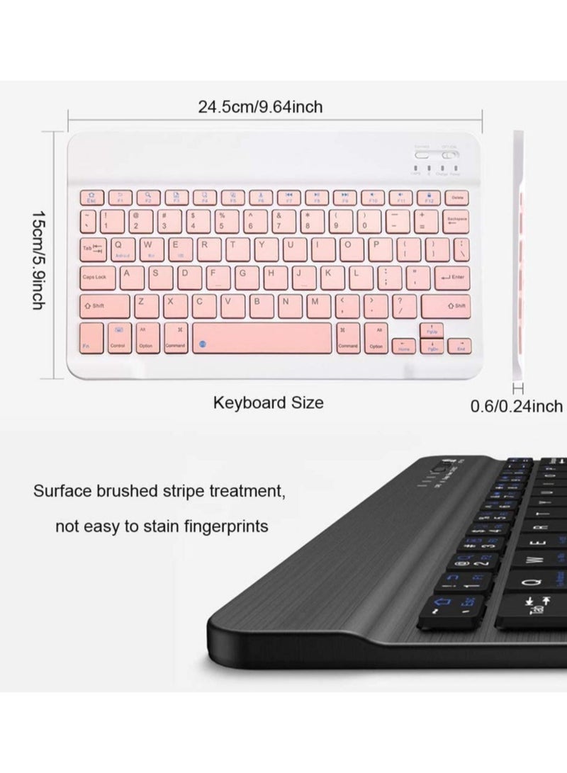 ELTRAZONE Rechargeable Bluetooth Keyboard and Mouse Combo Ultra-Slim Portable Compact Wireless Mouse Keyboard Set for Android Windows Tablet Cell Phone iPhone iPad Pro Air Mini, iPad OS/iOS 13 - Image 5