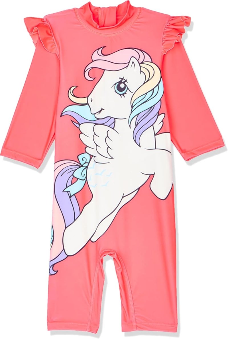 name it Girl's Masa My Little Pony 3/4 UV Swimsuit